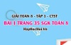Giải bài 1 trang 35 Toán 8 Tập 1 SGK Chân trời sáng tạo